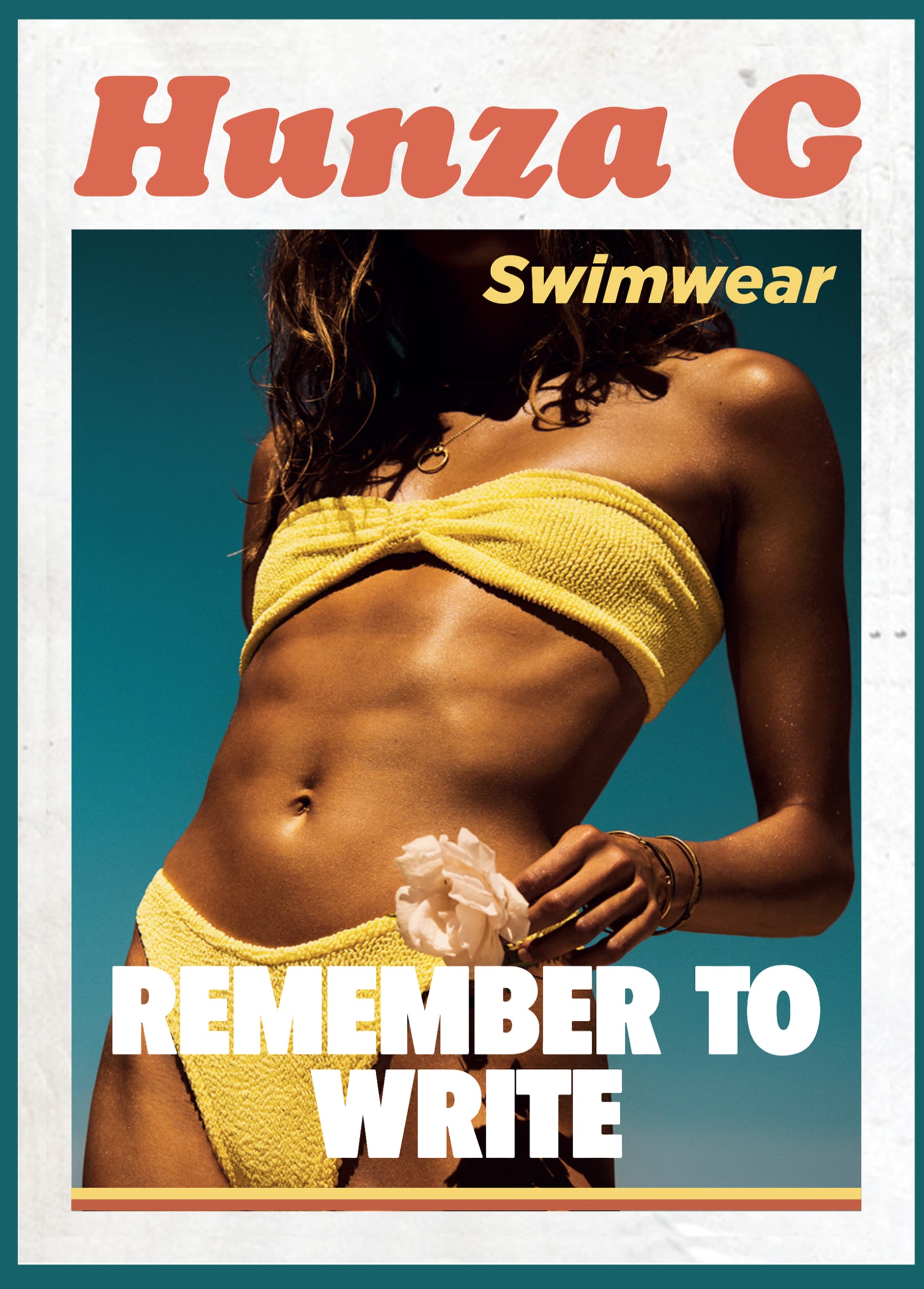 Hunza G beach swimwear
